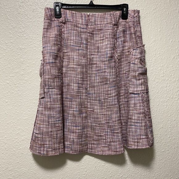 To the max skirt Medium M 6 purple pink pockets layered Tweeted an - Picture 5 of 10